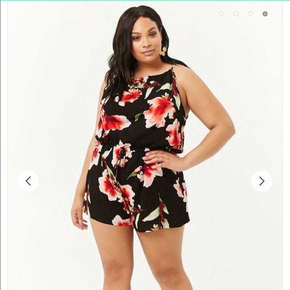 Forever 21 Dresses & Skirts - Floral High Neck Romper
